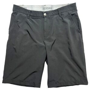 Adidas Golf Shorts Men Size 34 Black Performance Flat Front Athletic